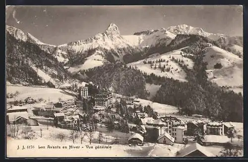 AK Les Avants, Vue Générale en Hiver