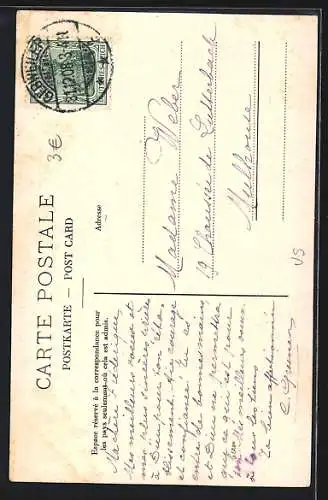 AK Zermatt, Pont sur la Viège et le Mont-Cervin