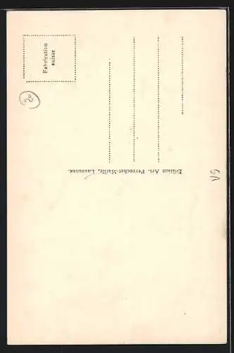 AK Ferden-Kippel / Lötschental, Ortsansicht mit der Lötschenlücke