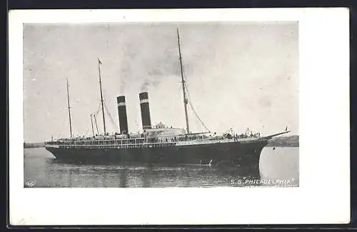 AK Passagierschiff SS Philadelphia vor der Küste