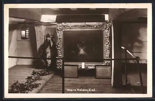 AK Kriegsschiff HMS Victory, Place where Nelson died