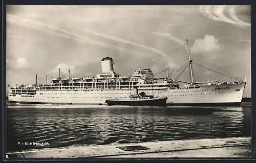 AK Passagierschiff Himalaya im Hafen, P. & O. Liner