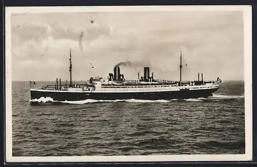 AK Passagierschiff Stuttgart auf See mit halber Kraft, Nordd. Lloyd Bremen