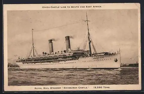 AK Royal Mail Steamer Edinburgh Castle, Union-Castle Line to South and East Africa