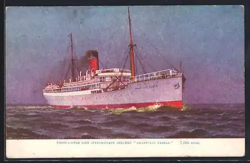 AK Passagierschiff Grantully Castle, Union-Castle Line