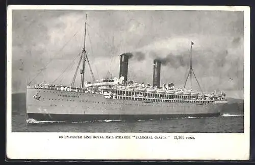 AK Passagierschiff Balmoral Castle, Union Castle Line