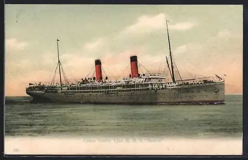 AK Union Castle Line Royal Mail Steamer Saxon