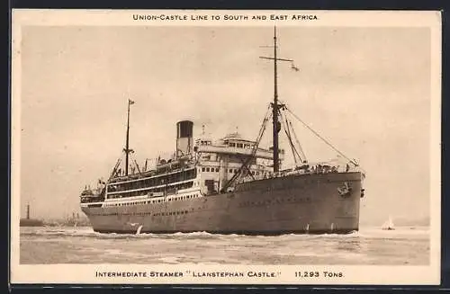 AK Union Castle LineIntermediate Steamer Llanstephan Castle