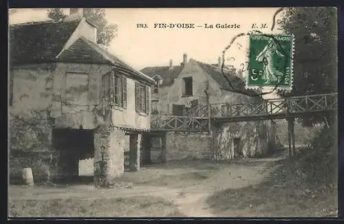 AK Fin-d`Oise, La Galerie et vieux pont pittoresque