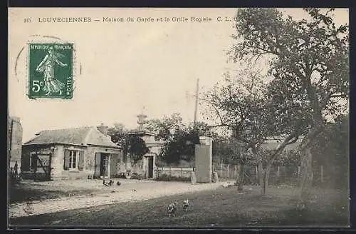 AK Louveciennes, Maison du Garde et la Grille Royale