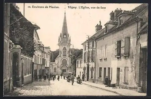 AK Vigny, L`Eglise vue de face