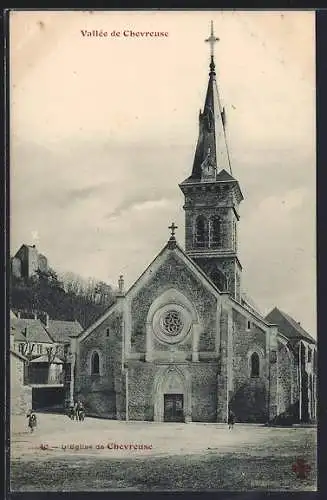 AK Chevreuse, L`église de Chevreuse dans la vallée de Chevreuse