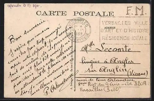 AK Versailles, La Rue Royale