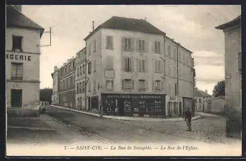 AK Saint-Cyr, La Rue de Neauphle et La Rue de l`Église