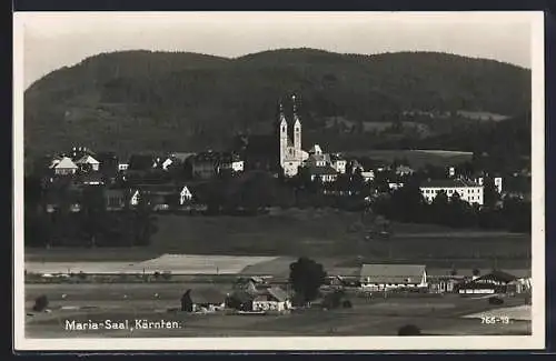 AK Maria-Saal /Kärnten, Ortsansicht von einen Berg aus