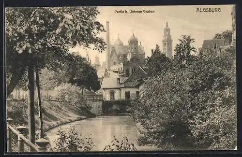 AK Augsburg, Partie beim Unteren Graben