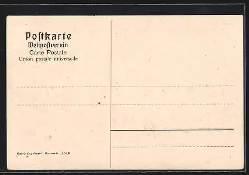 AK Hannover, Partie am Ernst August-Denkmal