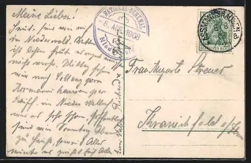 AK Rüdesheim /Rh., Gesamtansicht mit Rheinblick