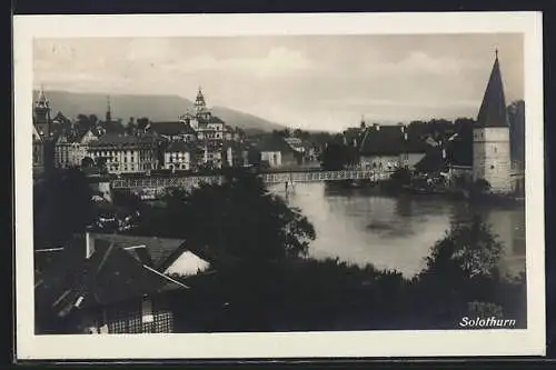 AK Solothurn, Ortsansicht aus der Vogelschau