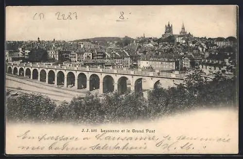 AK Lausanne, Lausanne et le Grand Pont
