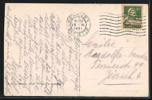 AK Genève, Genève et le Mont-Blanc