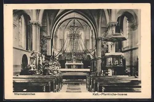AK Wermelskirchen, Inneres der Kath. Pfarrkirche