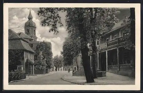 AK Pretzsch /Elbe, Moorbad und Kirche