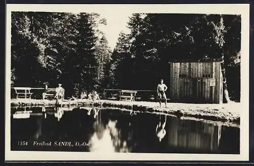 AK Sandl /O.-Oe., Freibad
