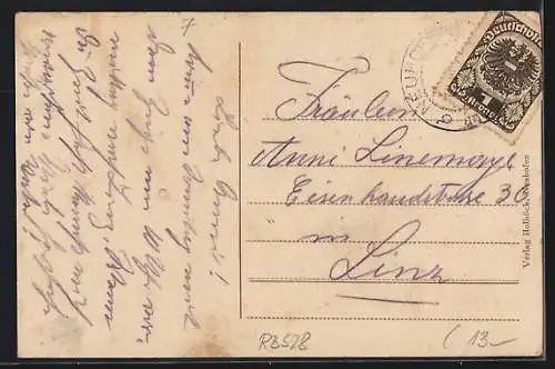 AK Neuhofen a. d. Krems, Gesamtansicht aus der Vogelschau