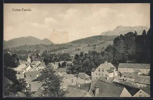 AK Unter-Tarvis, Gesamtansicht aus der Vogelschau