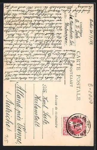 AK Anvers, Entrée du Steen