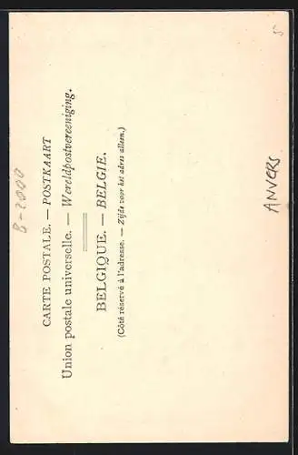 AK Anvers, Porte de la maison nr. 5, rue des Orfévres