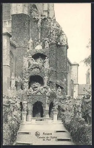 AK Anvers, Calvaire de l`Eglise