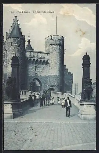 AK Anvers, l`Entrée du Steen