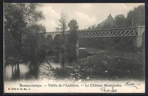 AK Remouchamps, Vallée de l`Amblève-Le Chateau Montjardin
