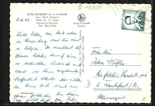 AK Marche-en-Famenne, Hotel-Rotisserie
