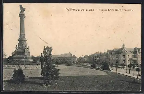 AK Wittenberge, Partie beim Kriegerdenkmal