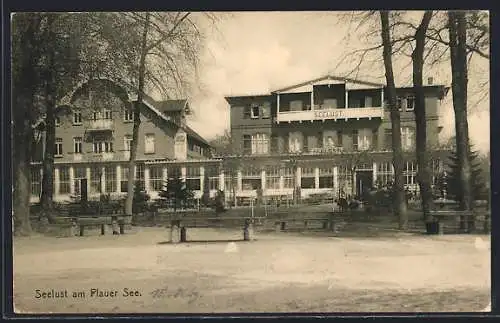 AK Plau, Gasthof Seelust am Plauer See