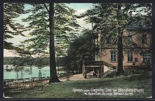 AK Wandlitz /Mark, Gasthaus zum Liepnitiz-See