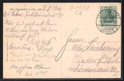 AK Bad Freienwalde, Ruderboote am Baa-See