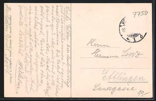 AK Insel Mainau /Bodensee, Schloss mit Landungsplatz