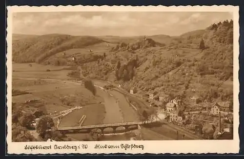 AK Arnsberg i. W., Blick vom Schlossberg