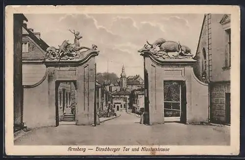 AK Arnsberg i. W., Hirschberger Tor und Klosterstrasse