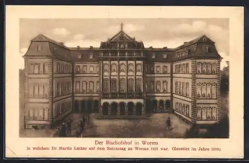 AK Worms, Blick auf den Bischofshof