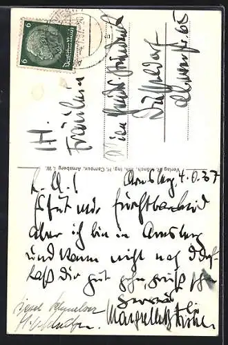 AK Arnsberg /Westf., Totalansicht von Osten