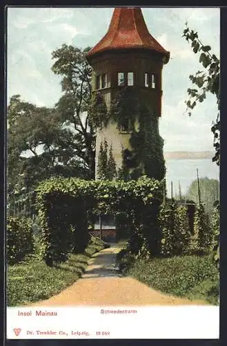 AK Insel Mainau, Am Schwedenturm