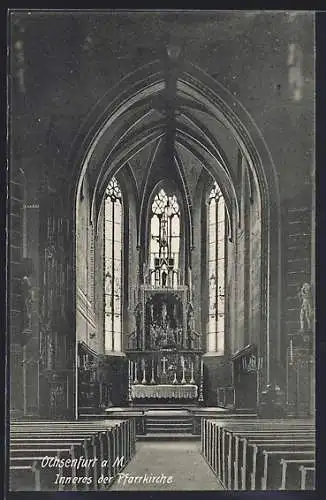AK Ochsenfurt a. Main, Blick in die Pfarrkirche
