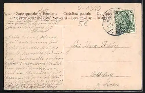 AK Bad Freienwalde a. O., Brunnenhotel und Kurgarten