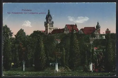 AK Potsdam, Kgl. Kriegsschule vom Lustgarten gesehen