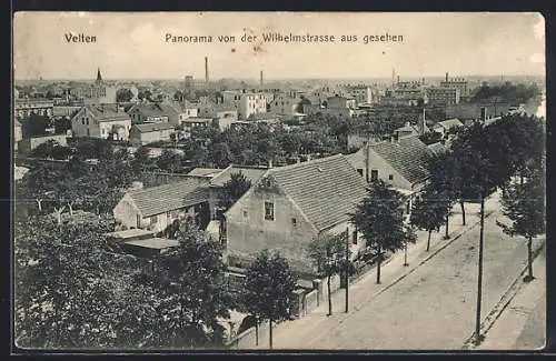 AK Velten, Panorama von der Wilhelmstrasse aus